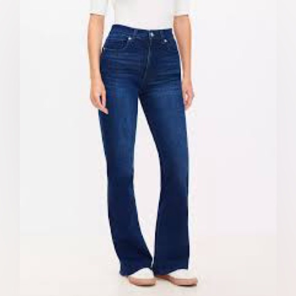 LOFT Dark Blue Flare Jeans